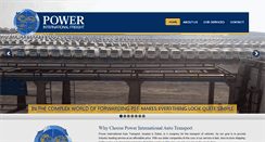 Desktop Screenshot of powerintlfreight.com